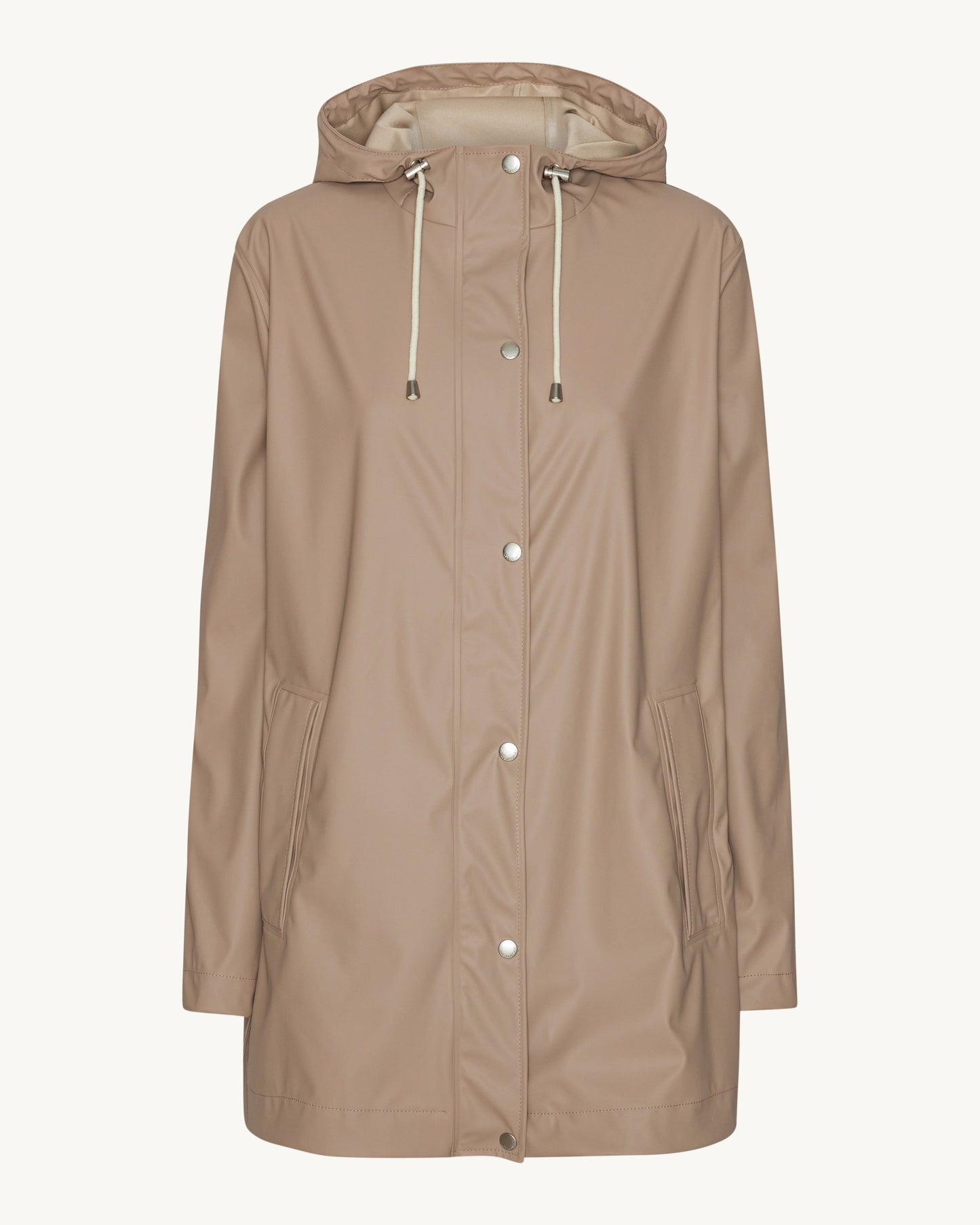 Ilse Jacobsen Rain Womens Short Rubberised Raincoat - Atmosphere 149