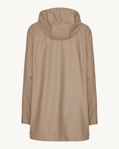 Ilse Jacobsen Rain Womens Short Rubberised Raincoat - Atmosphere 149