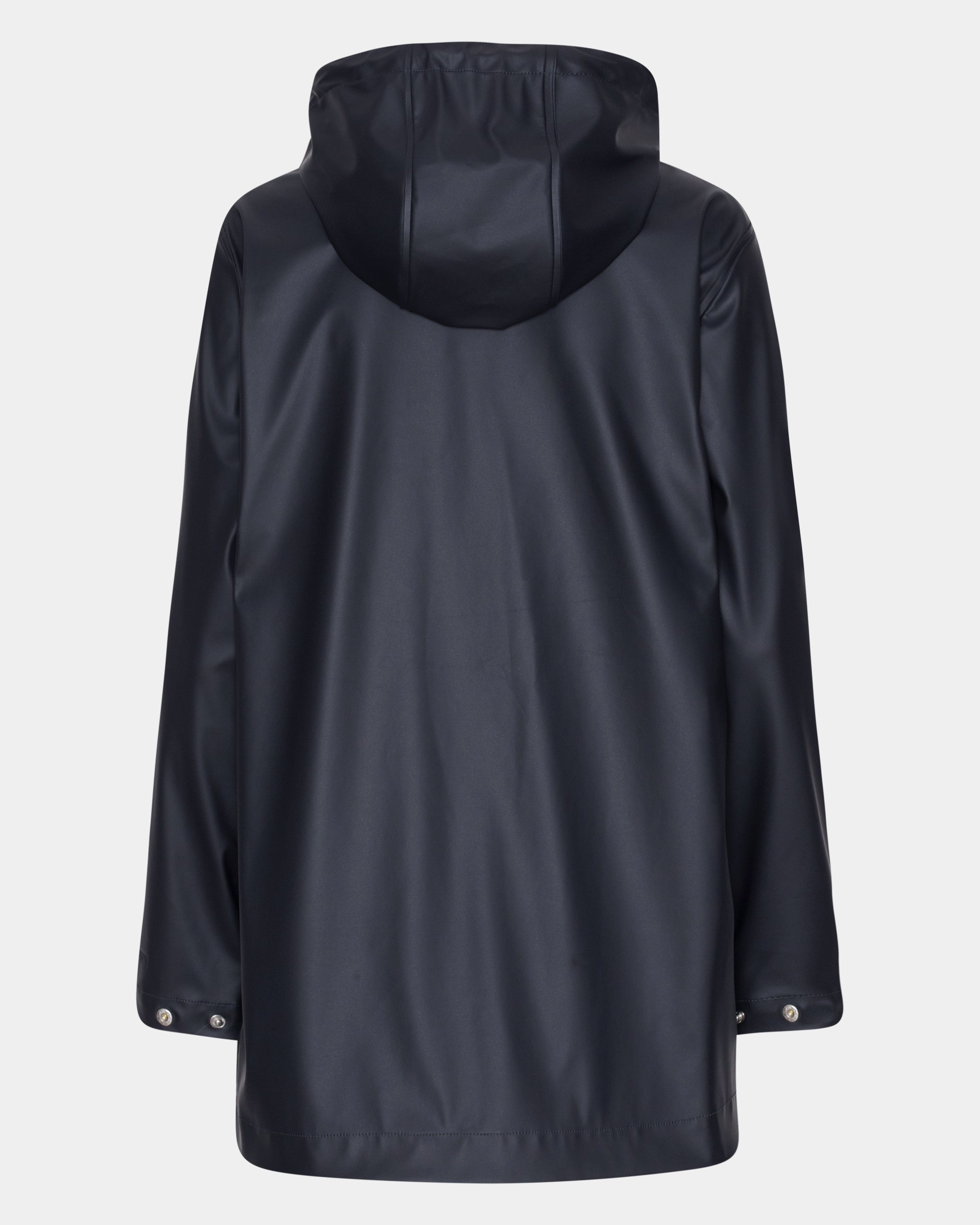 Ilse Jacobsen Rain Womens Short Rubberised Raincoat - Dark Indigo