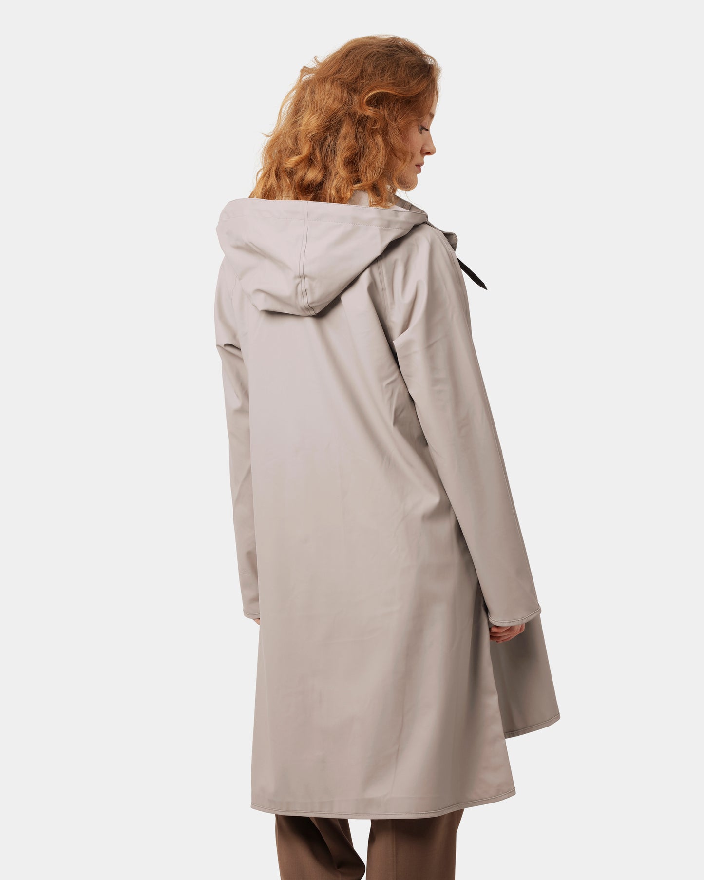 Ilse Jacobsen Rain Womens A-Line Rubberised Raincoat - Atmosphere 149