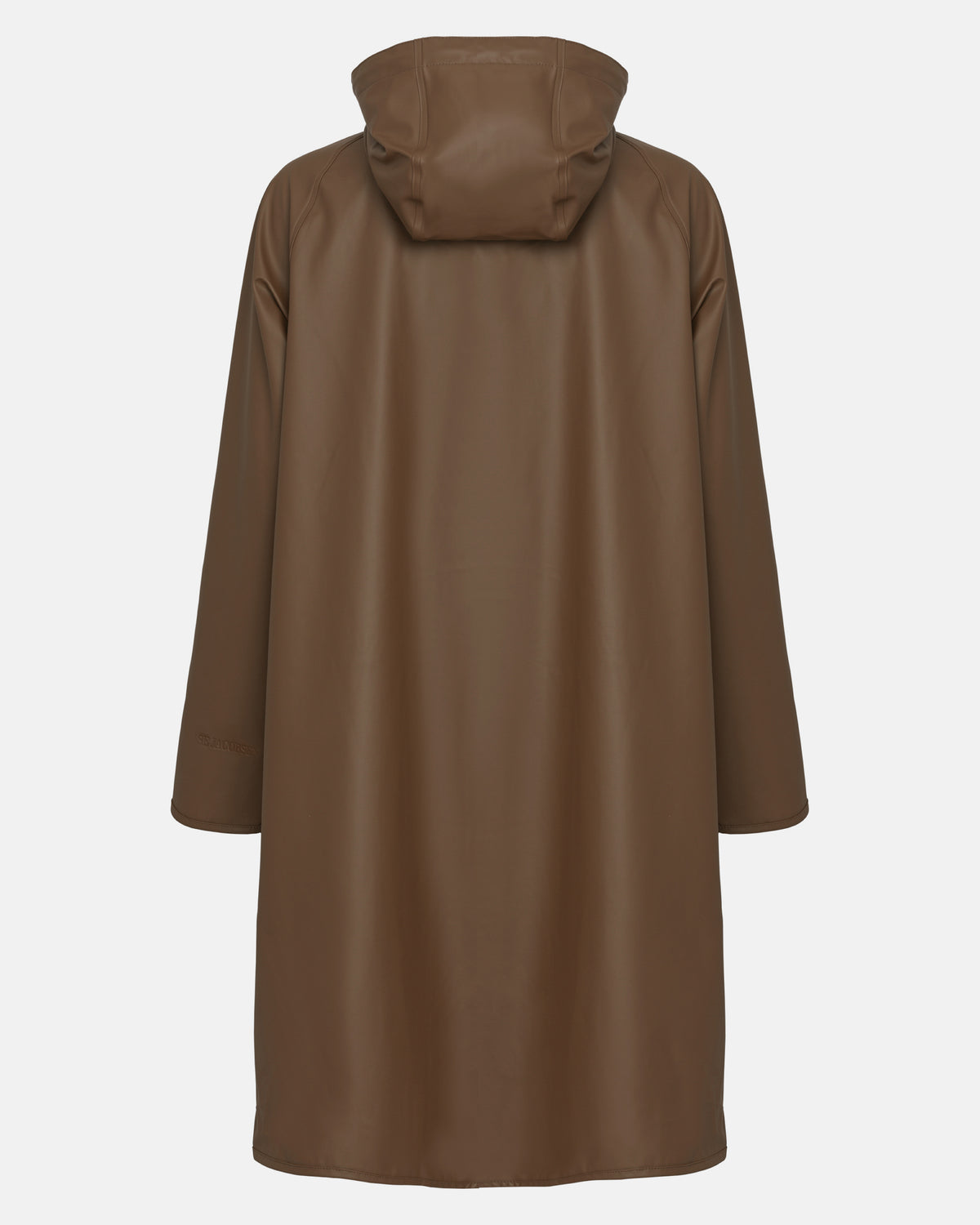 Ilse Jacobsen Rain Womens A - Line Rubberised Raincoat - Mud 206 | CHO | Designer Womens Rain Coats