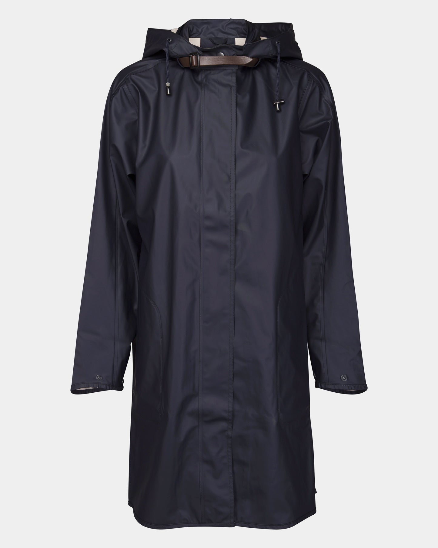 Ilse Jacobsen Rain Womens A-Line Rubberised Raincoat - Dark Indigo 660
