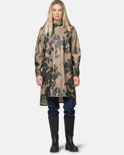 Ilse Jacobsen Rain Print Womens A-Line Rubberised Raincoat - Floral Decors 732