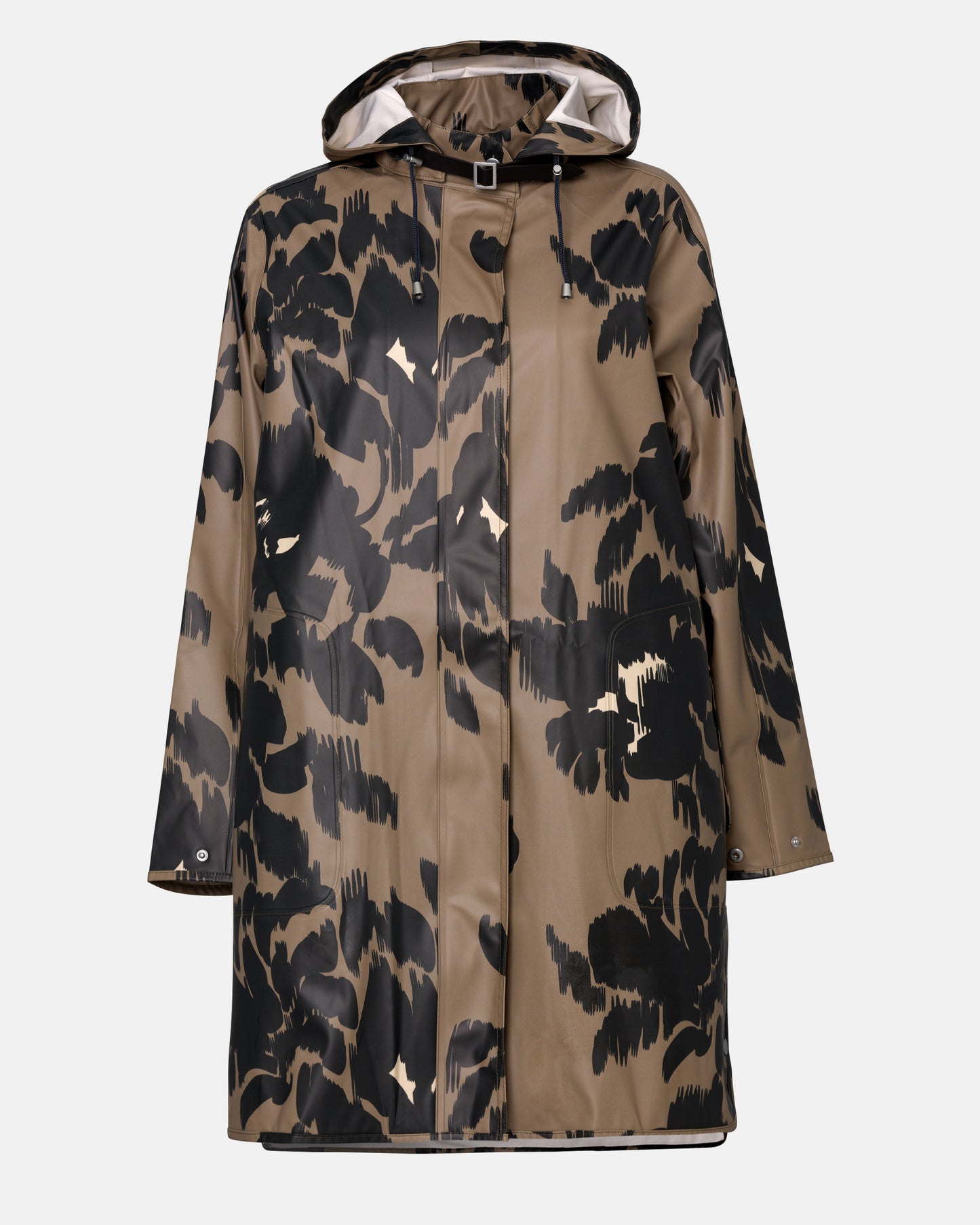 Ilse Jacobsen Rain Print Womens A-Line Rubberised Raincoat - Floral Decors 732