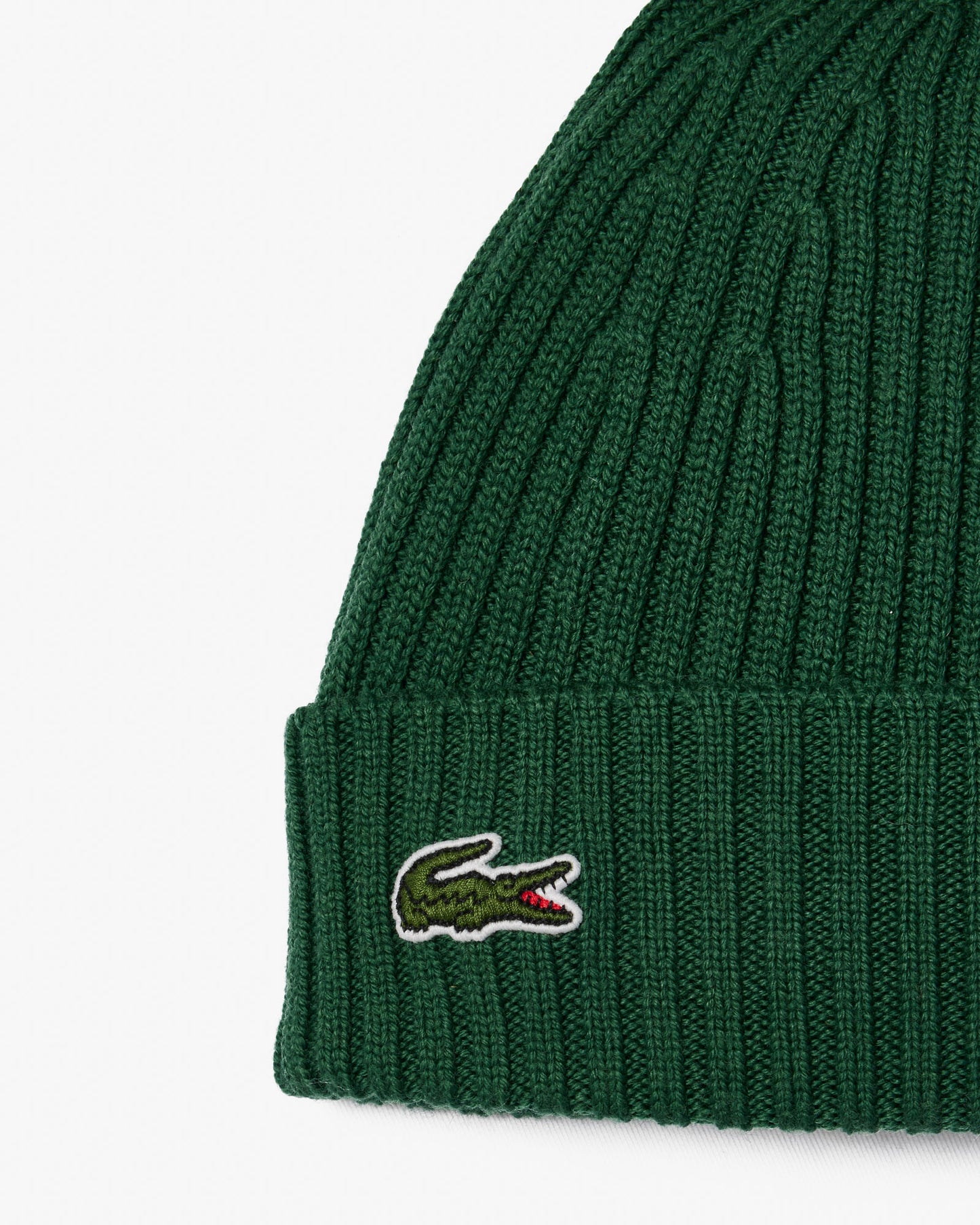 Lacoste Mens Ribbed Beanie - Green 132