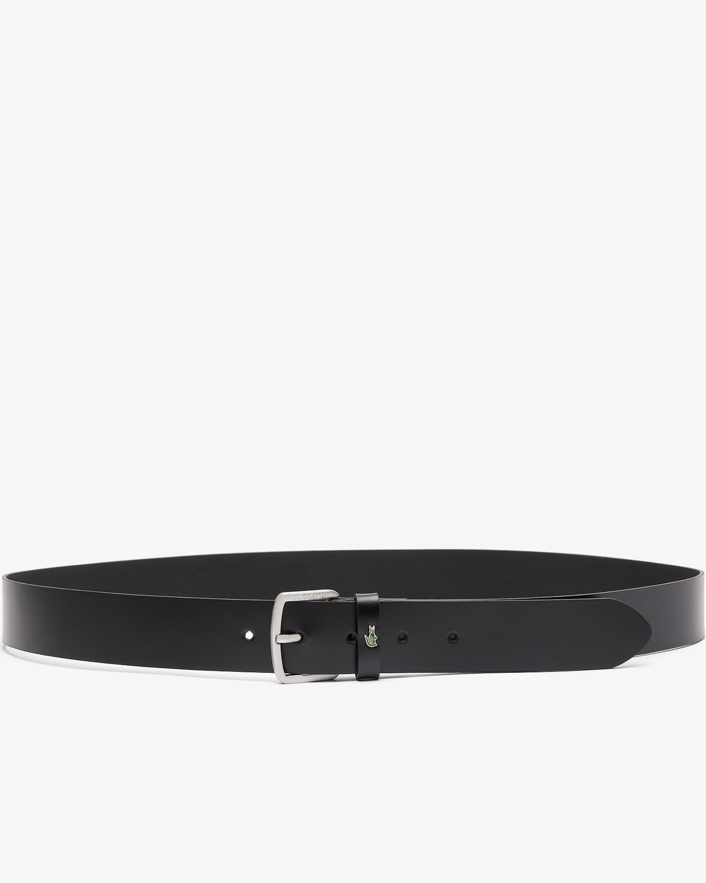 Lacoste Raw Edge Mens Leather Belt - Noir 000