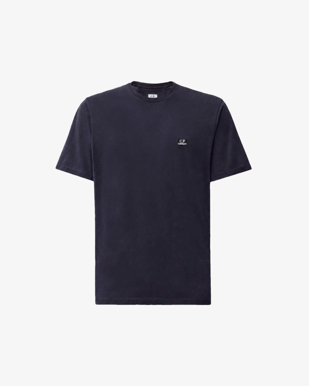 C.P. Company 30/1 Jersey Logo Patch Mens T-Shirt - Total Eclipse 888