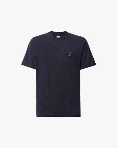 C.P. Company 30/1 Jersey Logo Patch Mens T-Shirt - Total Eclipse 888