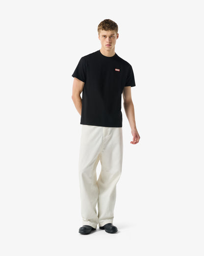 Hunter Red Label Essentials Mens Logo T-Shirt - Black | CHO | Designer Mens Short Sleeve T-Shirts