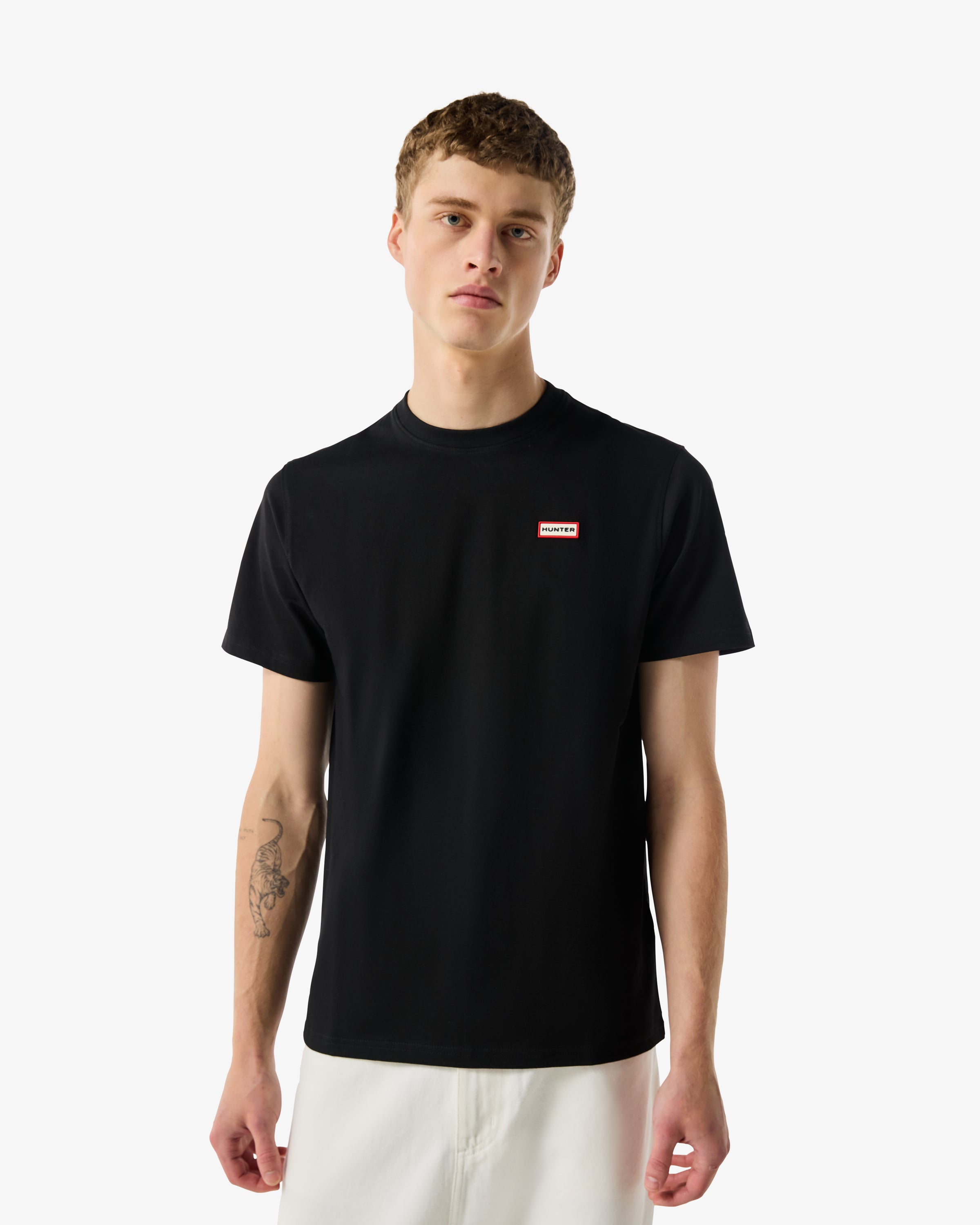 Hunter Red Label Essentials Mens Logo T-Shirt - Black – CHO