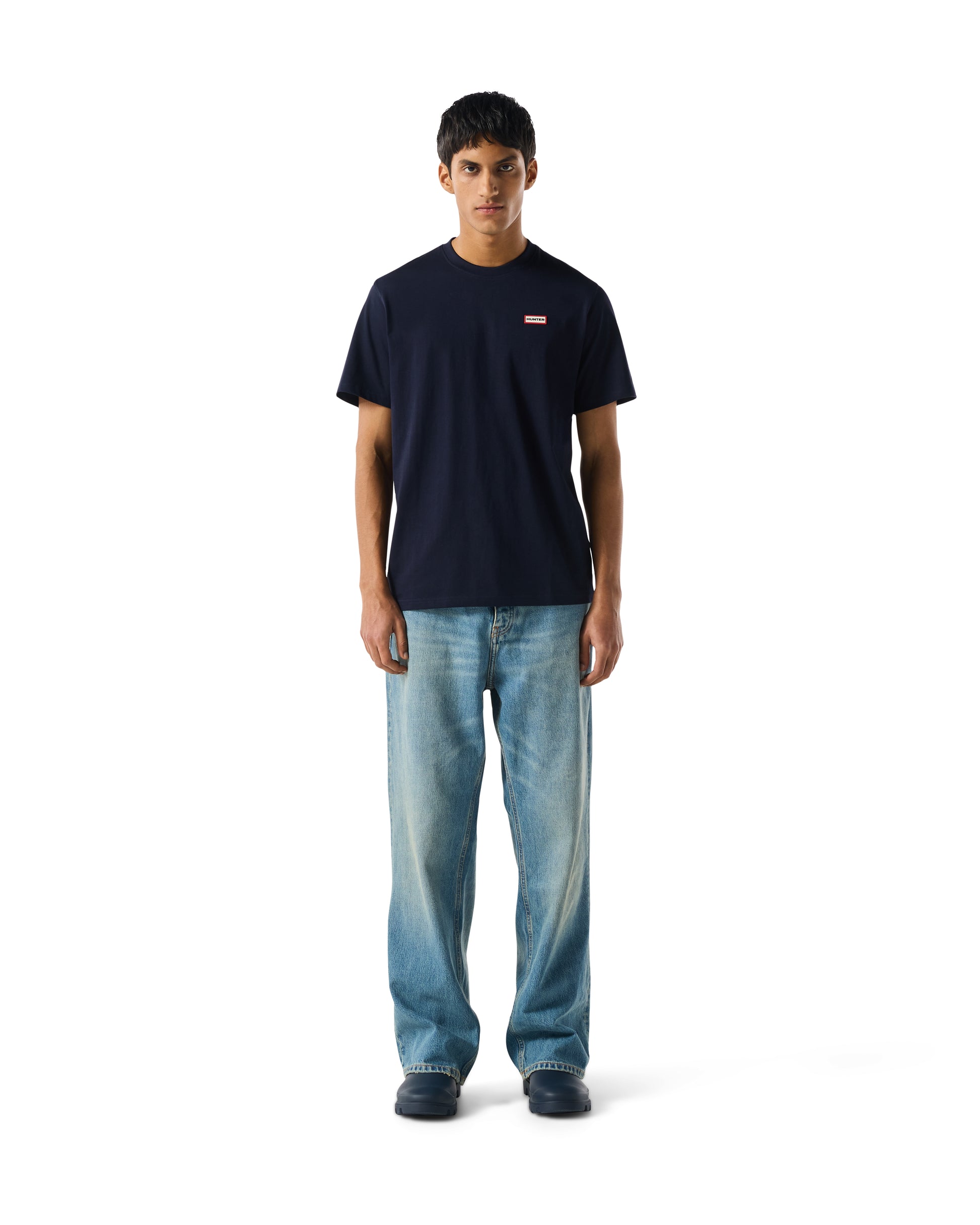 Hunter Red Label Essentials Mens Logo T-Shirt - Night Sky | CHO | Designer Mens Short Sleeve T-Shirts