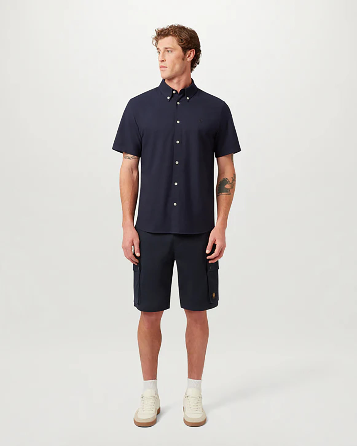 Belstaff Route Mens Cargo Shorts - Dark Ink | CHO | Designer Mens Cargo Shorts