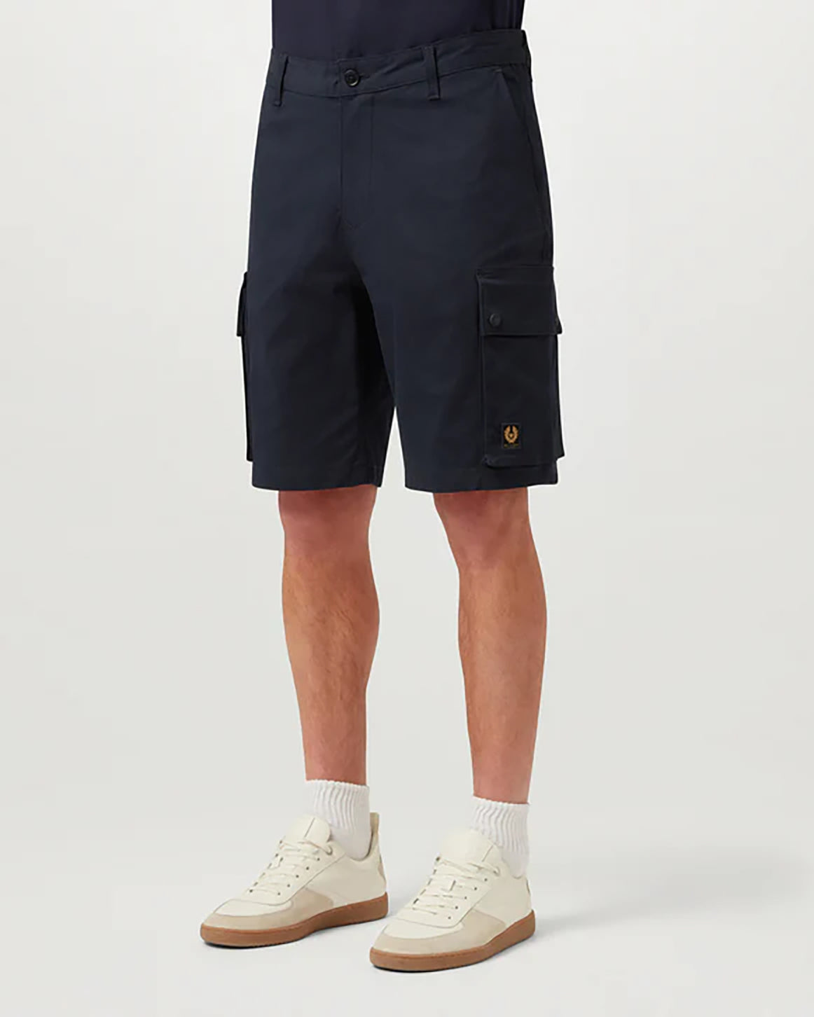 Belstaff Route Mens Cargo Shorts - Dark Ink | CHO | Designer Mens Cargo Shorts