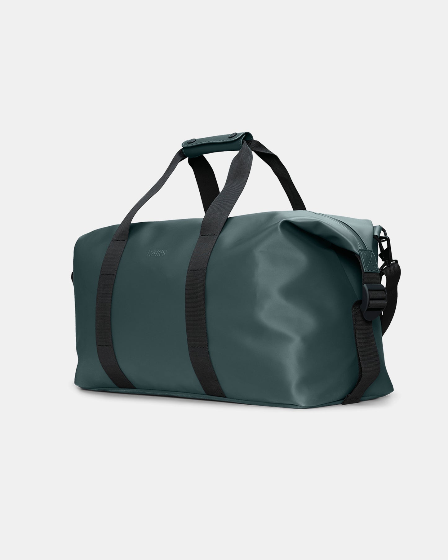 side of a Rains Hilo Weekend Bag in 175 Mystique
