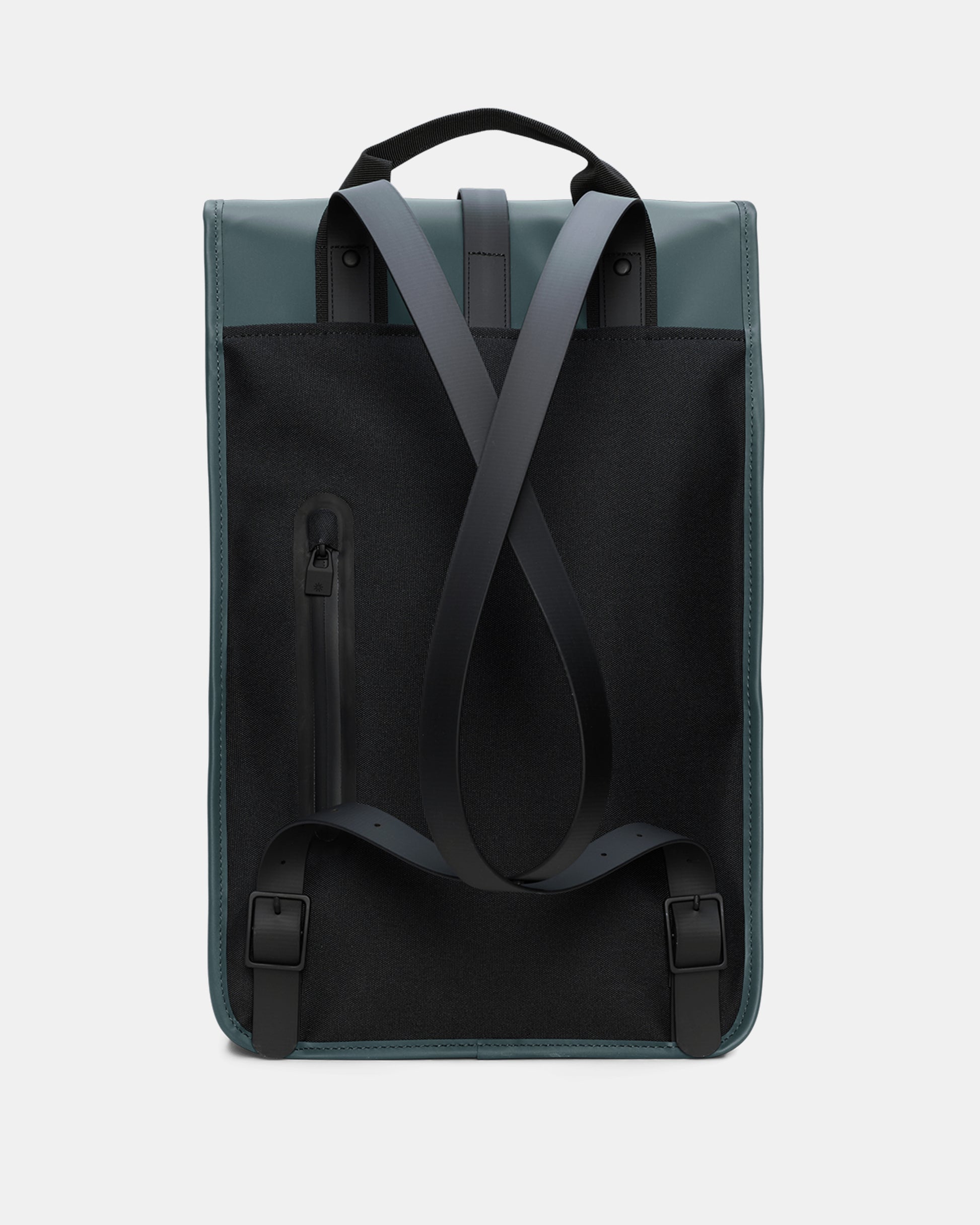 back of a Rains Unisex Backpack in 175 Mystique