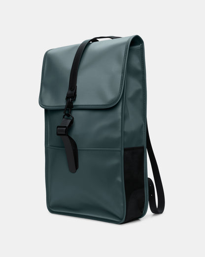 side of a Rains Unisex Backpack in 175 Mystique