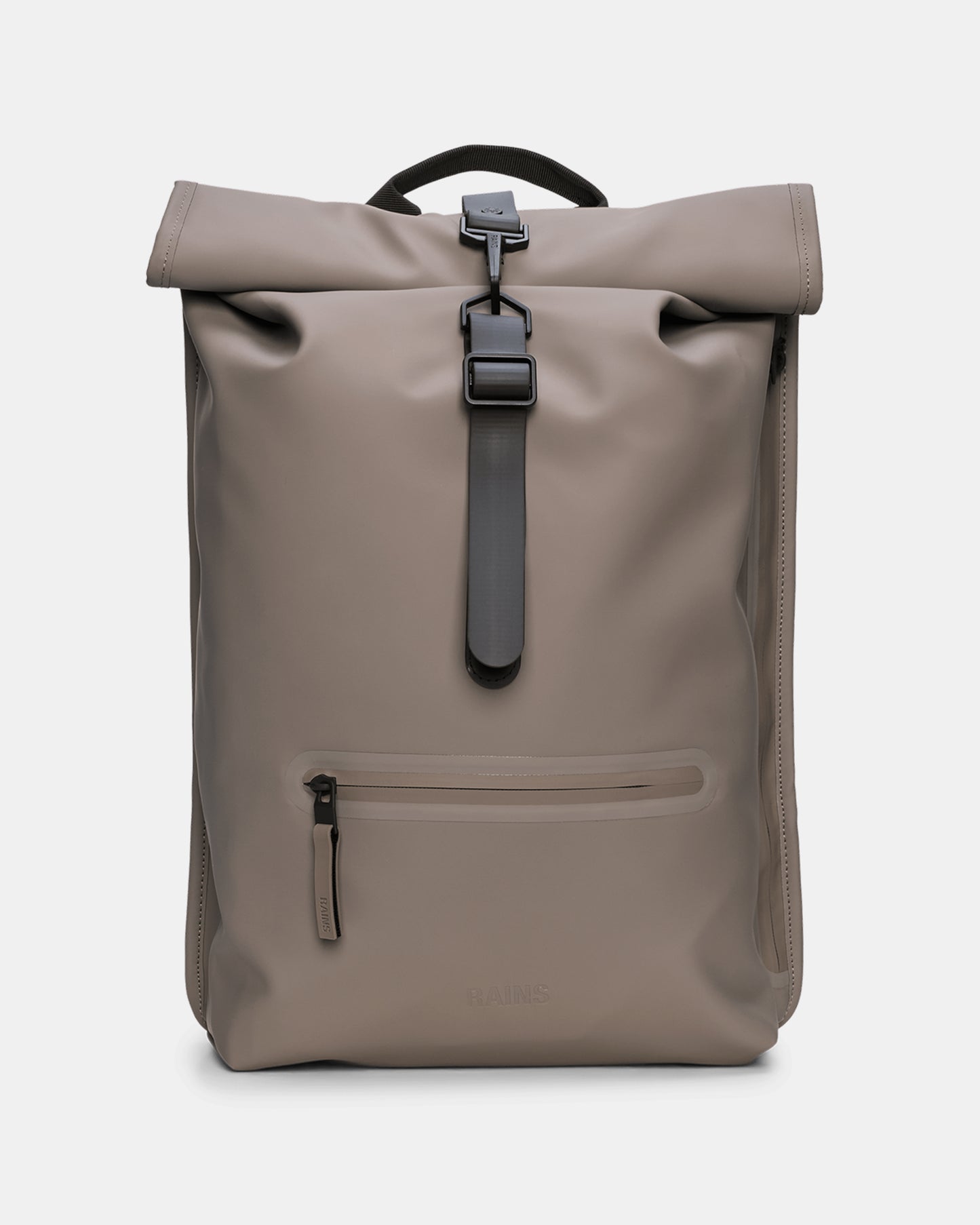 Rains Unisex Rolltop Rucksack in 173 Cinder