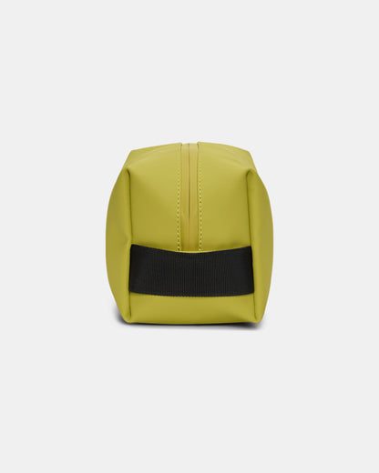 side of a Rains Wash Bag Small in 198 Glow