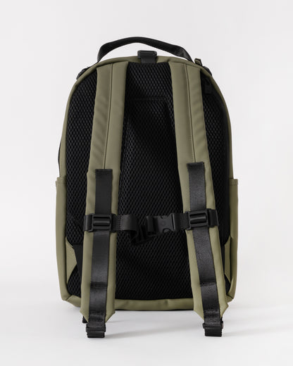 Rains Clip Front Backpack  - 134 Marsh - CHO - Designer Unisex Bags