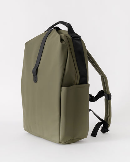 Rains Clip Front Backpack  - 134 Marsh - CHO - Designer Unisex Bags