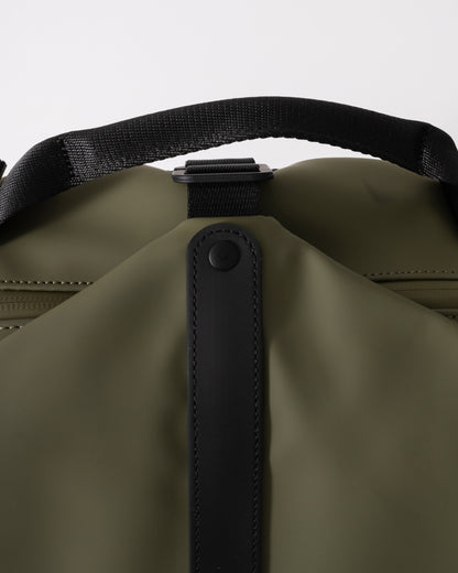 Rains Clip Front Backpack  - 134 Marsh - CHO - Designer Unisex Bags