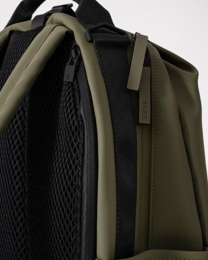 Rains Clip Front Backpack  - 134 Marsh - CHO - Designer Unisex Bags