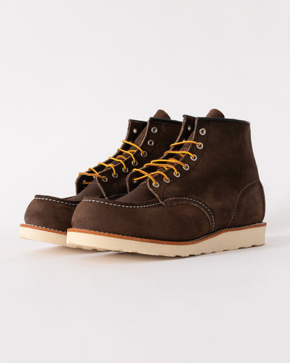 Red Wing 6 Inch Moc Toe Mens Boot in Chocolate Muleskinner