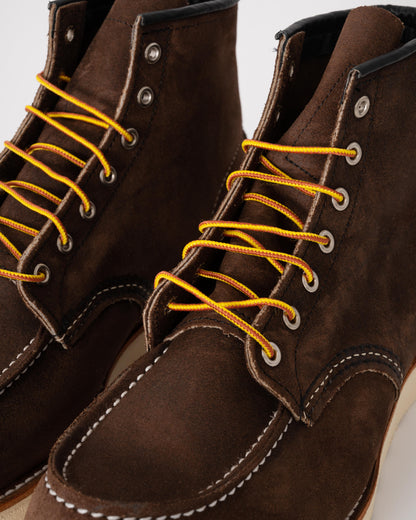 Red Wing 6 Inch Moc Toe Mens Boot - Chocolate Muleskinner