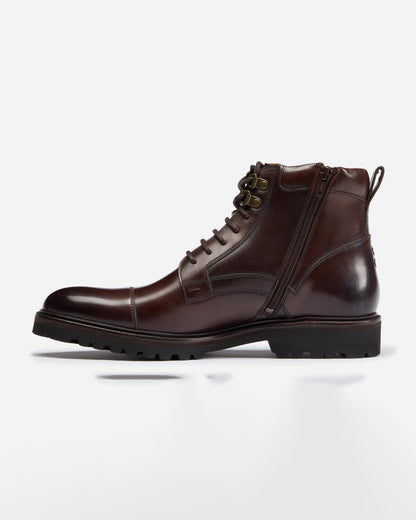 Oliver Sweeney Runcorn Mens Antiqued Calf Leather Brogue Boots -  Brown