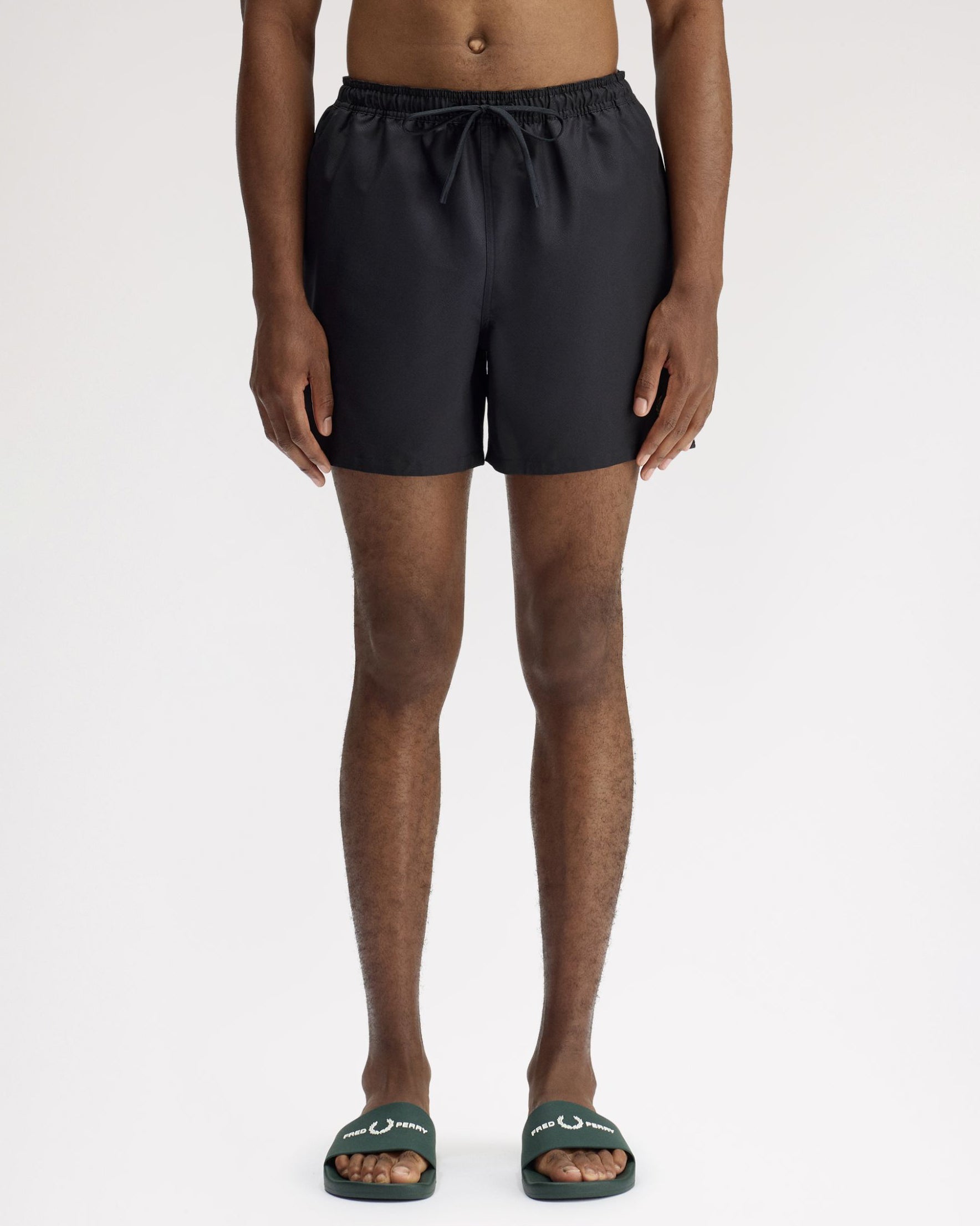 Fred Perry Mens Swimshorts - Black 102 | CHO | Designer Mens Swimming Shorts