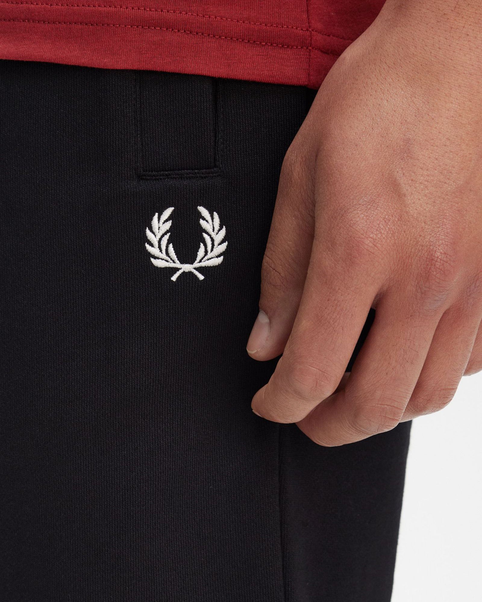 Fred Perry Mens Classic Sweat Short - Black 102 | CHO | Designer Mens Shorts