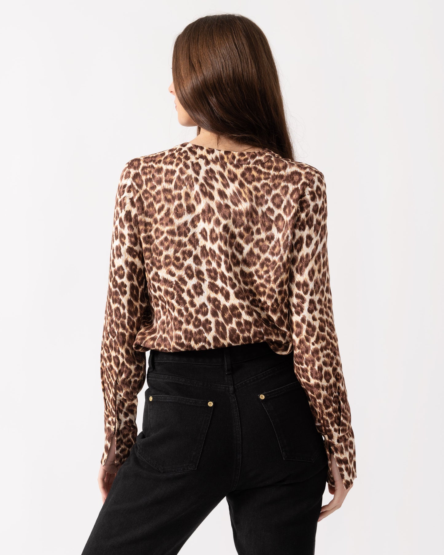 Samsoe & Samsoe Women's Hamill Leopard Print Blouse