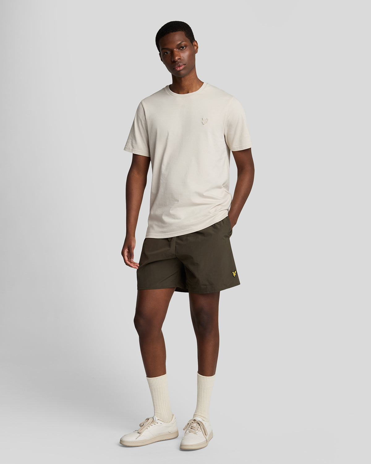 Lyle & Scott Plain Mens Swim Shorts - W485 Olive