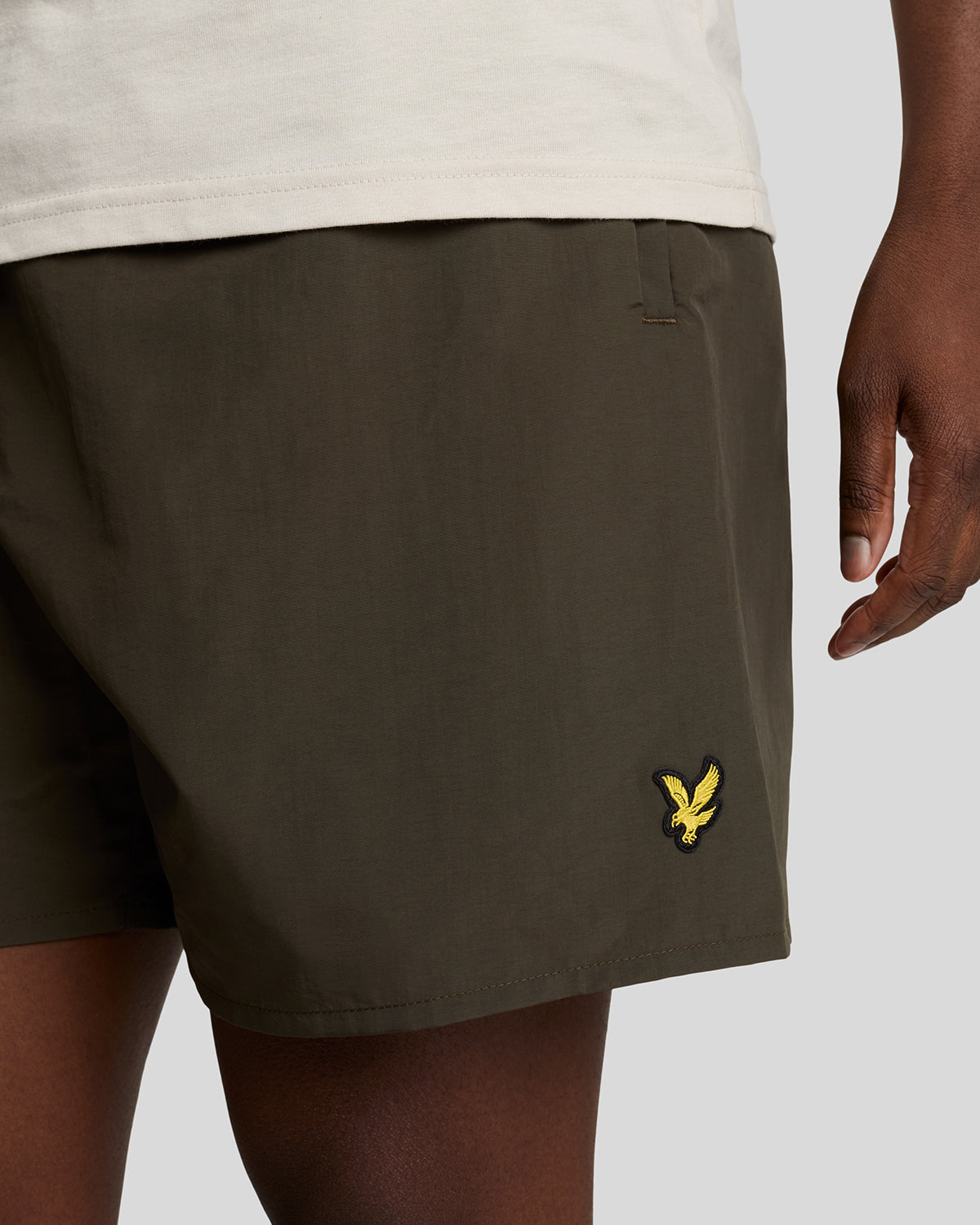 Lyle & Scott Plain Mens Swim Shorts - W485 Olive