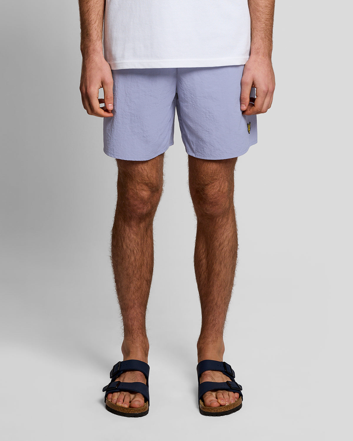 Lyle & Scott Plain Mens Swim Shorts - Y128 Bubble Blue