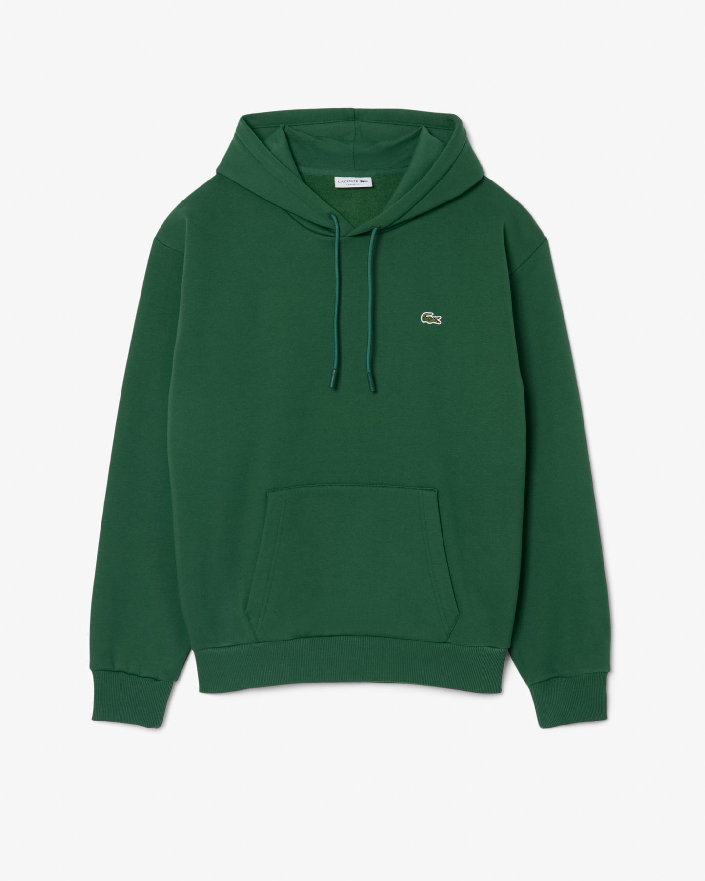 Lacoste Fleece Mens Classic Fit Hoodie - Pine Green 132 | CHO | Designer Mens Hoodies