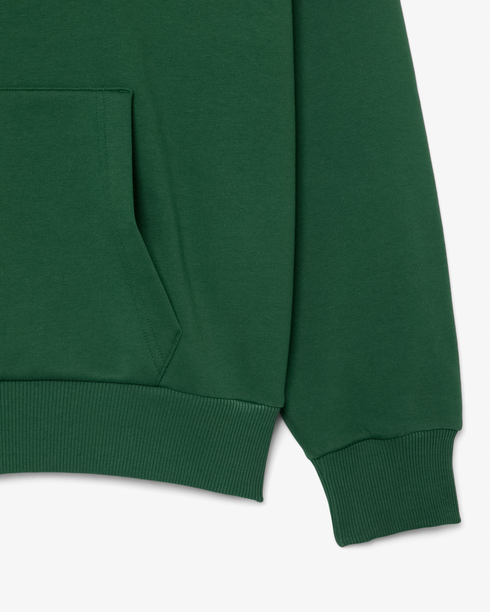 Lacoste Fleece Mens Classic Fit Hoodie - Pine Green 132 | CHO | Designer Mens Hoodies