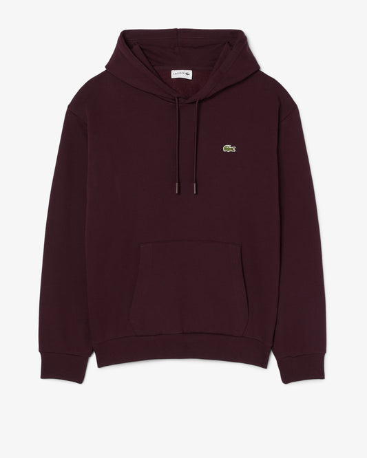 Lacoste Fleece Mens Classic Fit Hoodie - Oxalis 3KE | CHO | Designer Mens Hoodies