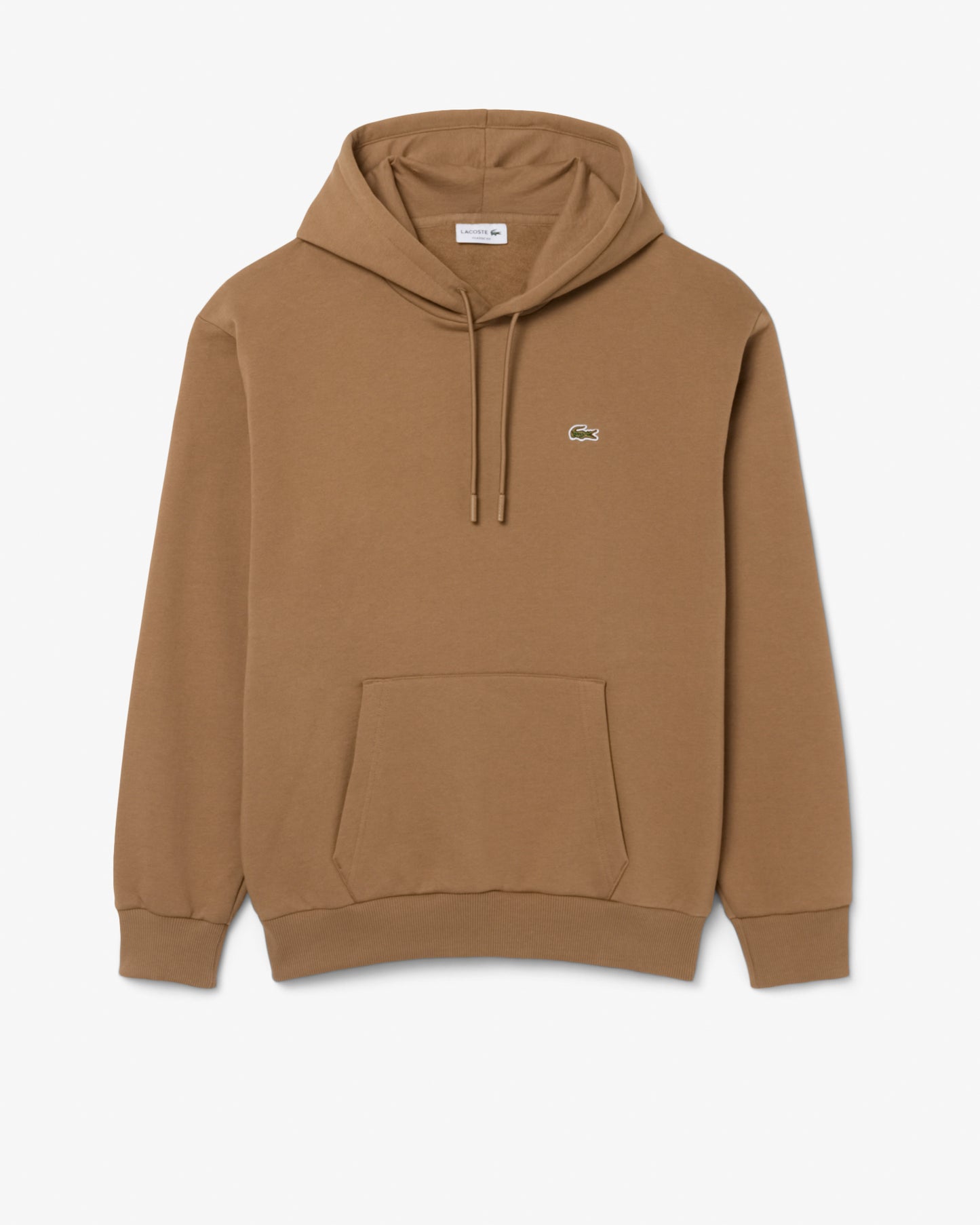 Lacoste Fleece Mens Classic Fit Hoodie - Cookie SIX