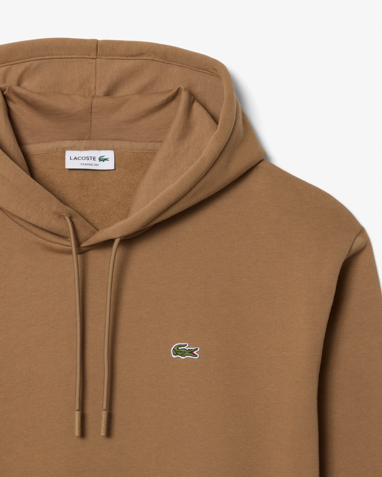 Lacoste Fleece Mens Classic Fit Hoodie - Cookie SIX