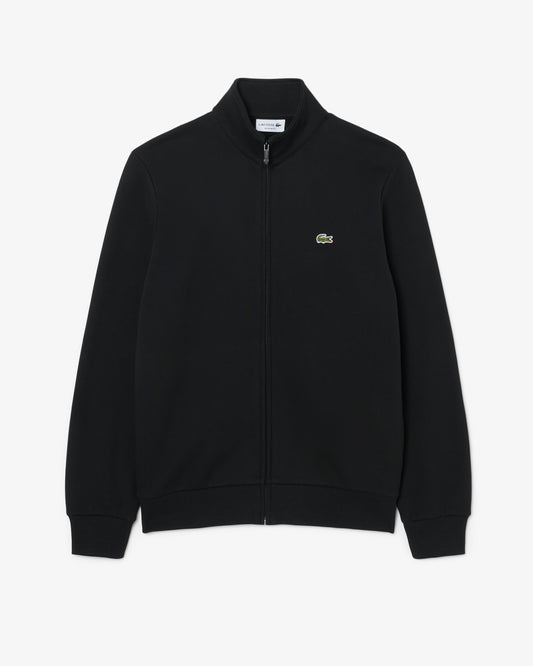 Lacoste Half Zip Mens Fleece Sweatshirt - Black 031 | CHO | Designer Mens Sweatshirts