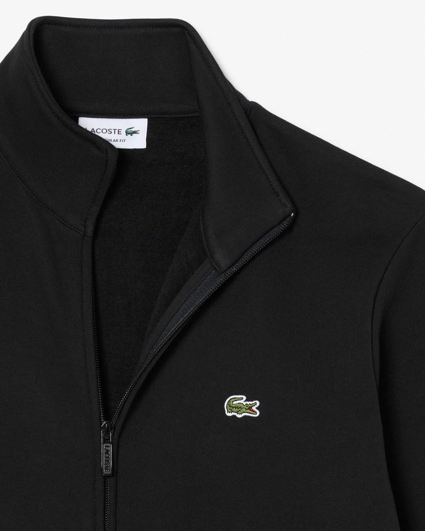 Lacoste Half Zip Mens Fleece Sweatshirt - Black 031 | CHO | Designer Mens Sweatshirts