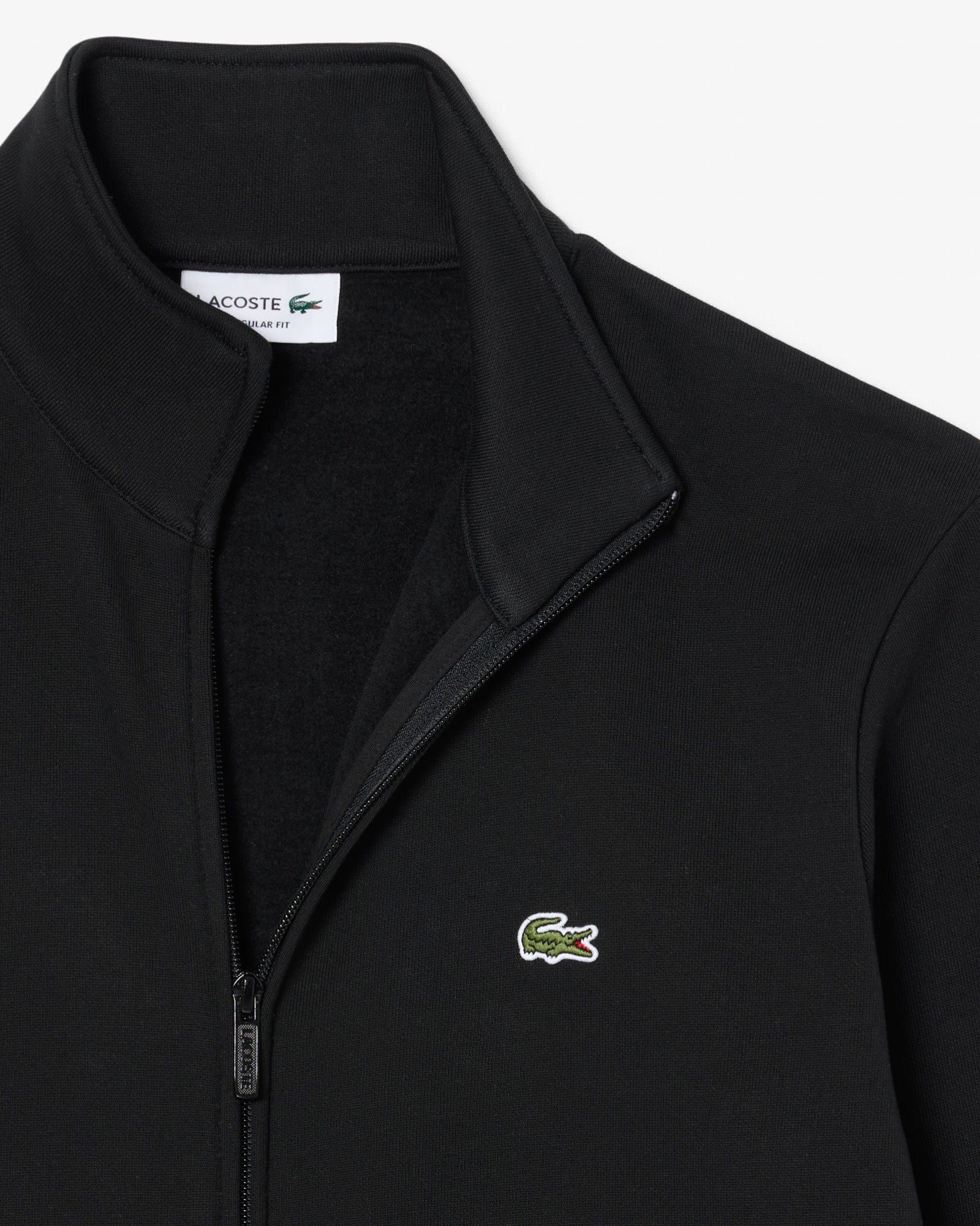 Lacoste Half Zip Mens Fleece Sweatshirt - Black 031 | CHO | Designer Mens Sweatshirts