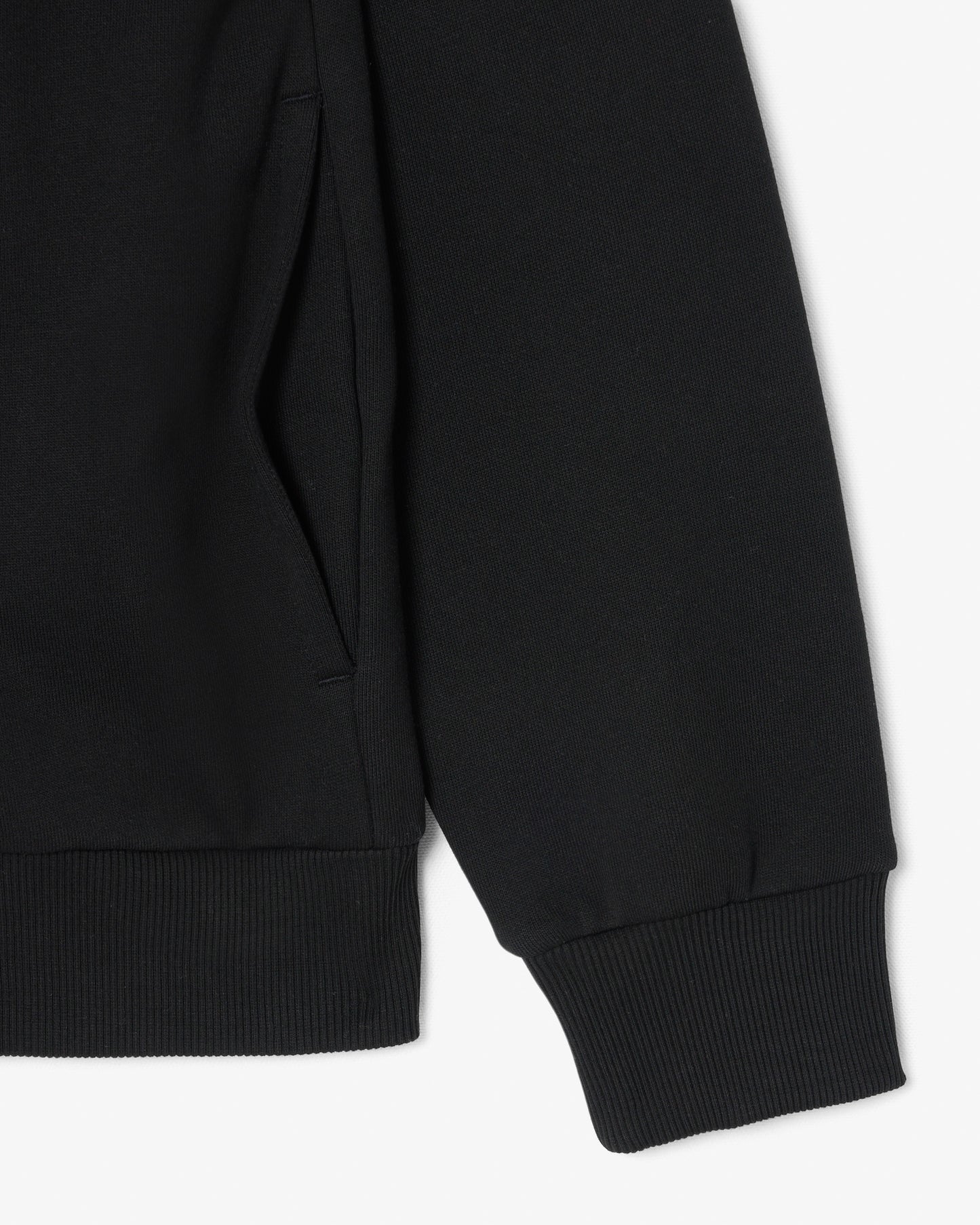 Lacoste Half Zip Mens Fleece Sweatshirt - Black 031 | CHO | Designer Mens Sweatshirts