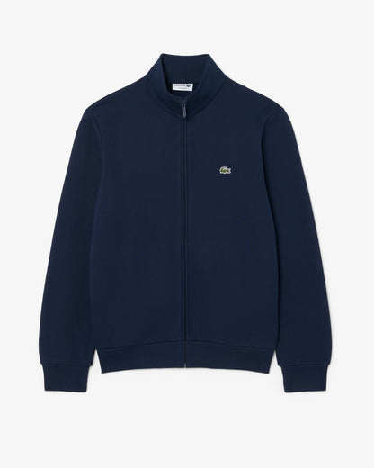 Lacoste Half Zip Mens Fleece Sweatshirt - Navy Blue 166