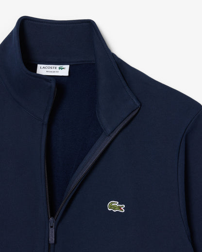 Lacoste Half Zip Mens Fleece Sweatshirt - Navy Blue 166