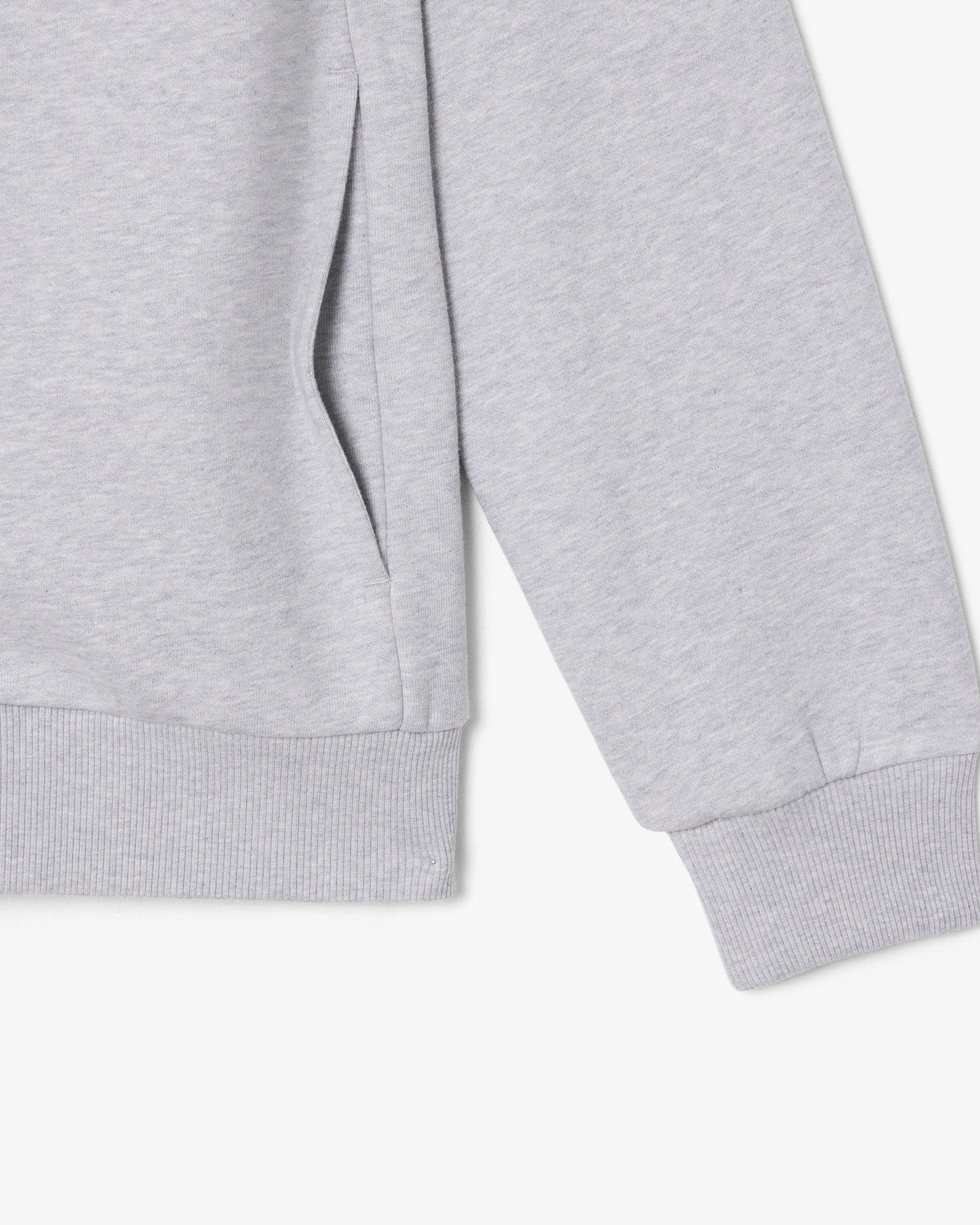 Lacoste Half Zip Mens Fleece Sweatshirt - Silver Chine CCA | CHO | Designer Mens Sweatshirts
