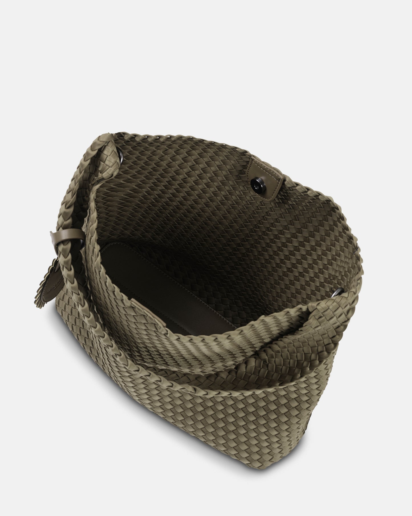 Ilse Jacobsen Braided Woven Womens Shell Tote Bag - Army 410