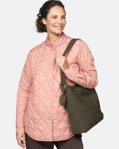 Ilse Jacobsen Braided Woven Womens Shell Tote Bag - Army 410