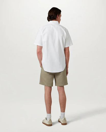 Belstaff Mens Short Sleeve Street Shirt - White | CHO | Designer Mens Short Sleeve Shirts
